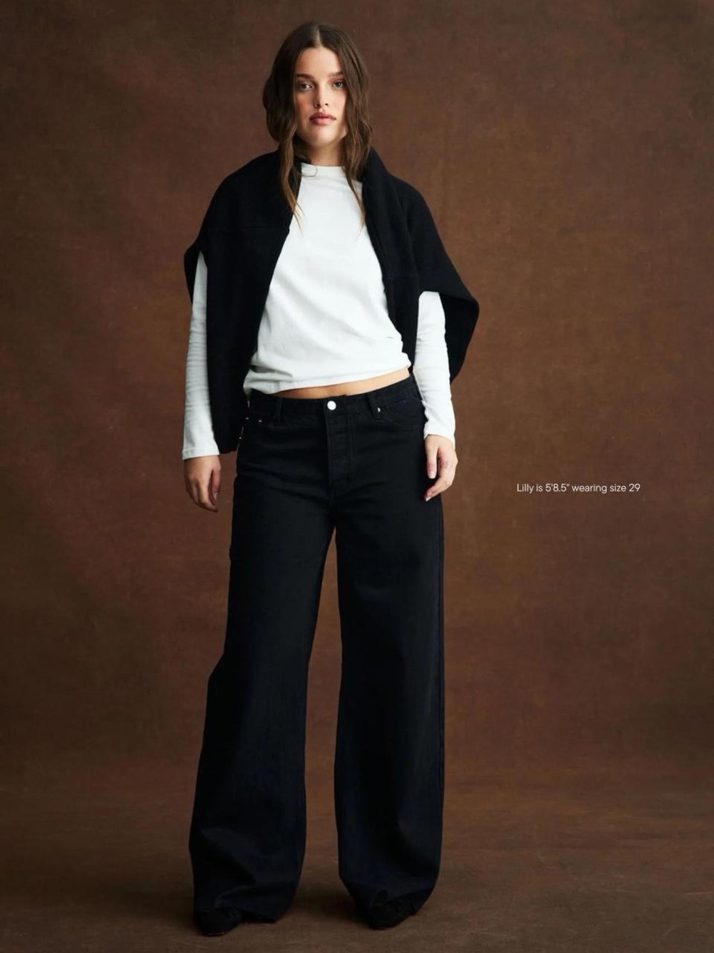 PARKE Low Rise Baggy Jean - Black